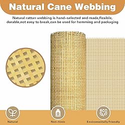 24" Width Natural Cane Webbing 5Feet, Rattan