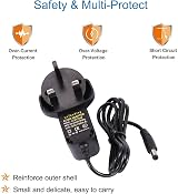 COLM 12V 0.5A Power Supply UK 100-240V DC 12V 0.5A 6W 5.5x2.5mm view 4