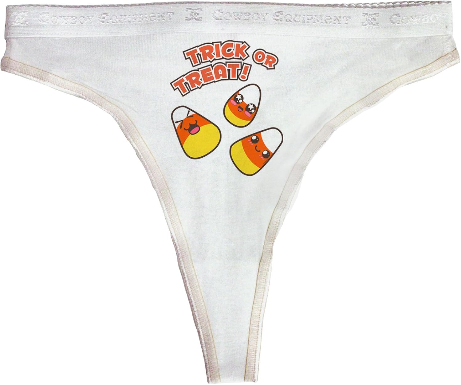 TooLoud Trick or Treat Cute Candy Corn Halloween Womens