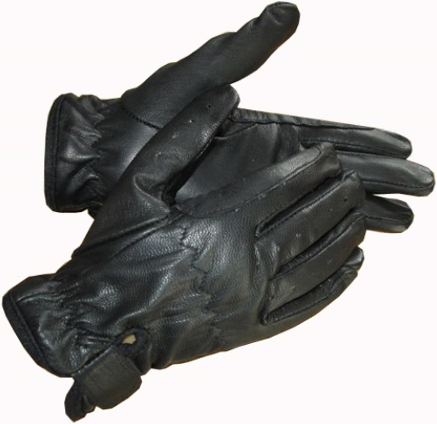 Hands On Equestrian Ladies Leather Horse Riding Gloves Black Brown Tan