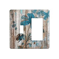 Thsanju Vintage Rustic Farmhouse Wood Plank Teal