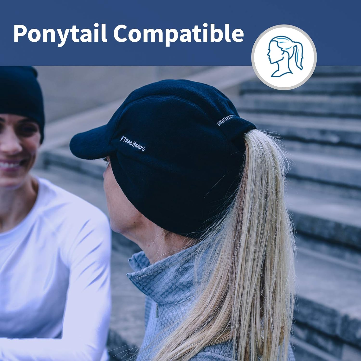 TrailHeads Women's Trailblazer Adventure Ponytail Cap, Black, One Size at  Women’s Clothing store