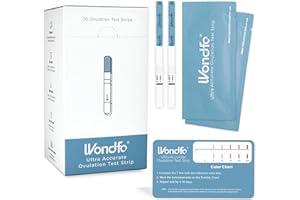 Wondfo Ultra Accurate Ovulation Test Strips -Ovulation Urine Tests with Numerical Result, Fertility Cycle Monitoring- 20 LH Test