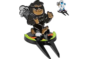 Big Crazy Divot Repair Tool, Divot Repair Tool, Sasquafch and Yeti Golf Green Golf Divot Tool, 4-in-1 Divot Tool, Golf Ball Marker, Golf Groove Cleaner and Alignment Tool