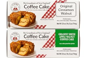 GREENZEP My Grandma’s of New England Coffee Cake 2-Pack Bundle Variety Pack (Cinnamon Walnut/Apple), 2 Total
