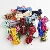 DAHI Pack of 54 Leather Cord 3 mm Suede Cord 26 Colours for Bracelet Necklace Beads Jewellery DIY Handmade Craft (Colourful/54 m)