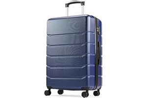 Sweetcrispy Hardside Luggage with Spinner Wheels, Lightweight Expandable Suitcases with TSA Lock, Available in 20/24/28 Inch 