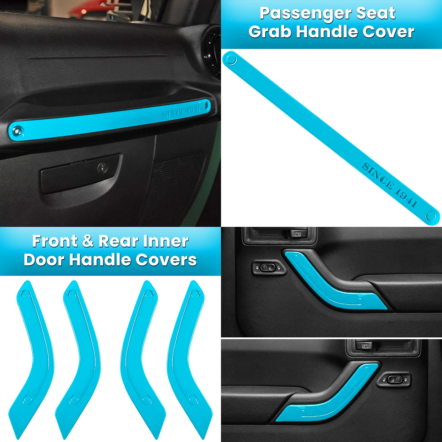 Mua 18 PCS Full Set Interior Decoration Trim Kit Steering Wheel Center