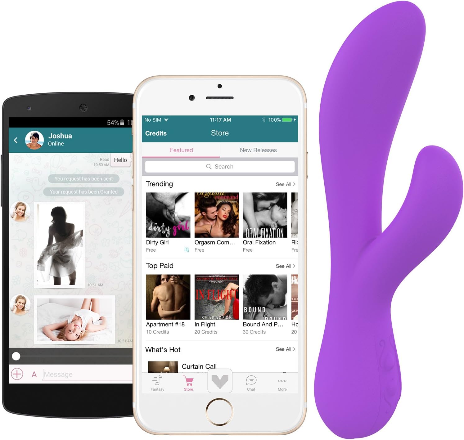 Internet Controlled Rabbit Dual Stimulation (Purple)