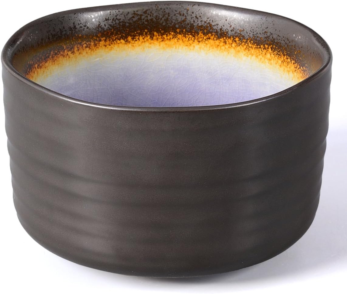 Aricola Matcha bowl 500 ml anthracite violet / green / turquoise 1 Schale Purple