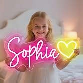 YSMNDE Custom Neon Signs, Personalized Neons Light for Wall Decor | Neon Sign Customizable for Home Bedroom Wedding Bar Salon Beauty Business, Light Up Name Sign for Events Xmas Birthday Gifts