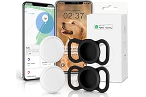 NOZLAID GPS Tracker for Dogs, Mini GPS Cat Tracker, Smart Pet Activity Tracker (iOS Only), No Monthly Fee, Compatible with Apple Find My, Anti-Lost, Finder Tag for Vehicles/Pets/Kids/Items