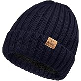 Meilzer Winter Beanie Hat for Men and Women, Warm Double-Layered Knit Beanie in Multiple Colors to Go with Everything