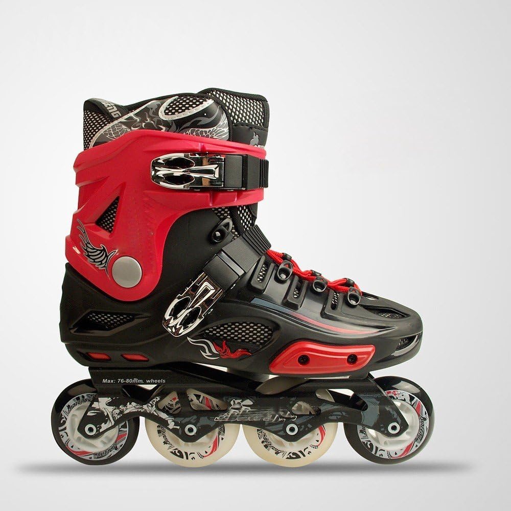 CWJ Adult Roller Skates Adult Single-Row Skates for Men and Women Roller Skates In-Line Professional Flat Flower Shoes
