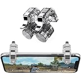 Newseego for Mobile Game Controllers, Phone Triggers for Mobile Phone, Sensitive Controller Joysticks Aim &amp; Fire Trigger Keys for Rules of Survival (1 Pair Mobile Triggers)