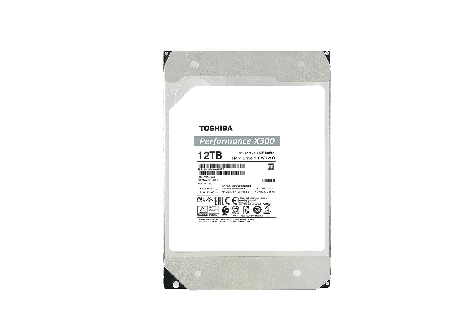 Toshiba Hard Disk Interno X300 Desktop 35 Pollici Sata
