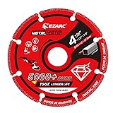 EZARC 4 1/2 Cut Off Wheels, Carbide Cutting