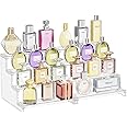 Lifewit 4 Tier Clear Display Risers Stand, 2 Pack Plastic Risers for Display, Plastic Organizers for Figures, Cupcake, Perfume, Dessert, Desktop Display Stand for Organize and Decoration