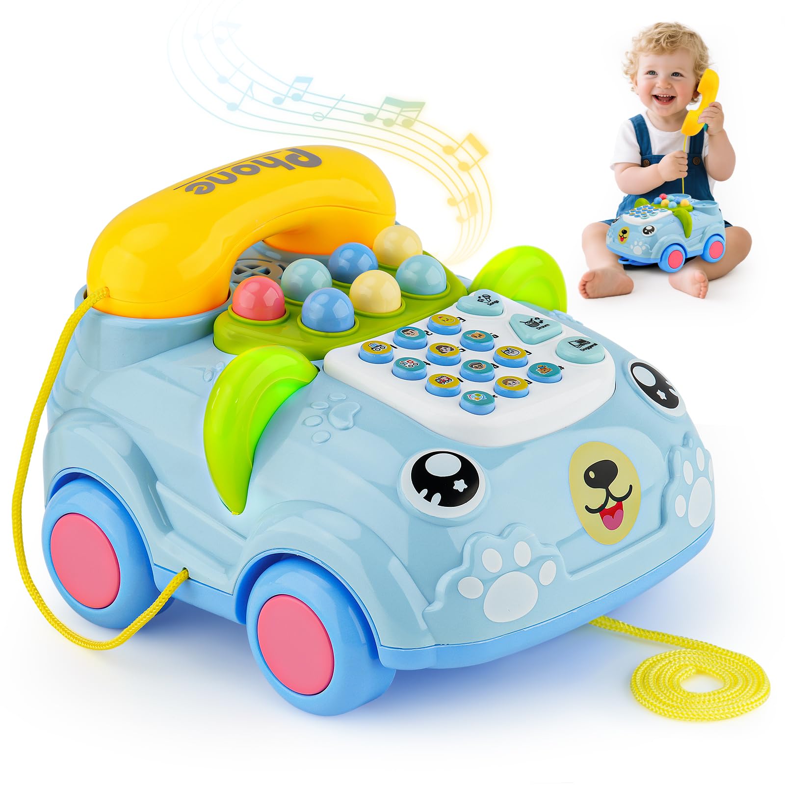 Photo 1 of HumorPlay Musical Phone Baby Toys 6-12-18 Month, Early Educational Toy for 1 Year Old Boy Girl, Infant Learning Gift for 8 9 10 12-18 Months, Birthday Gifts for 1 Year Old Girl Boy
