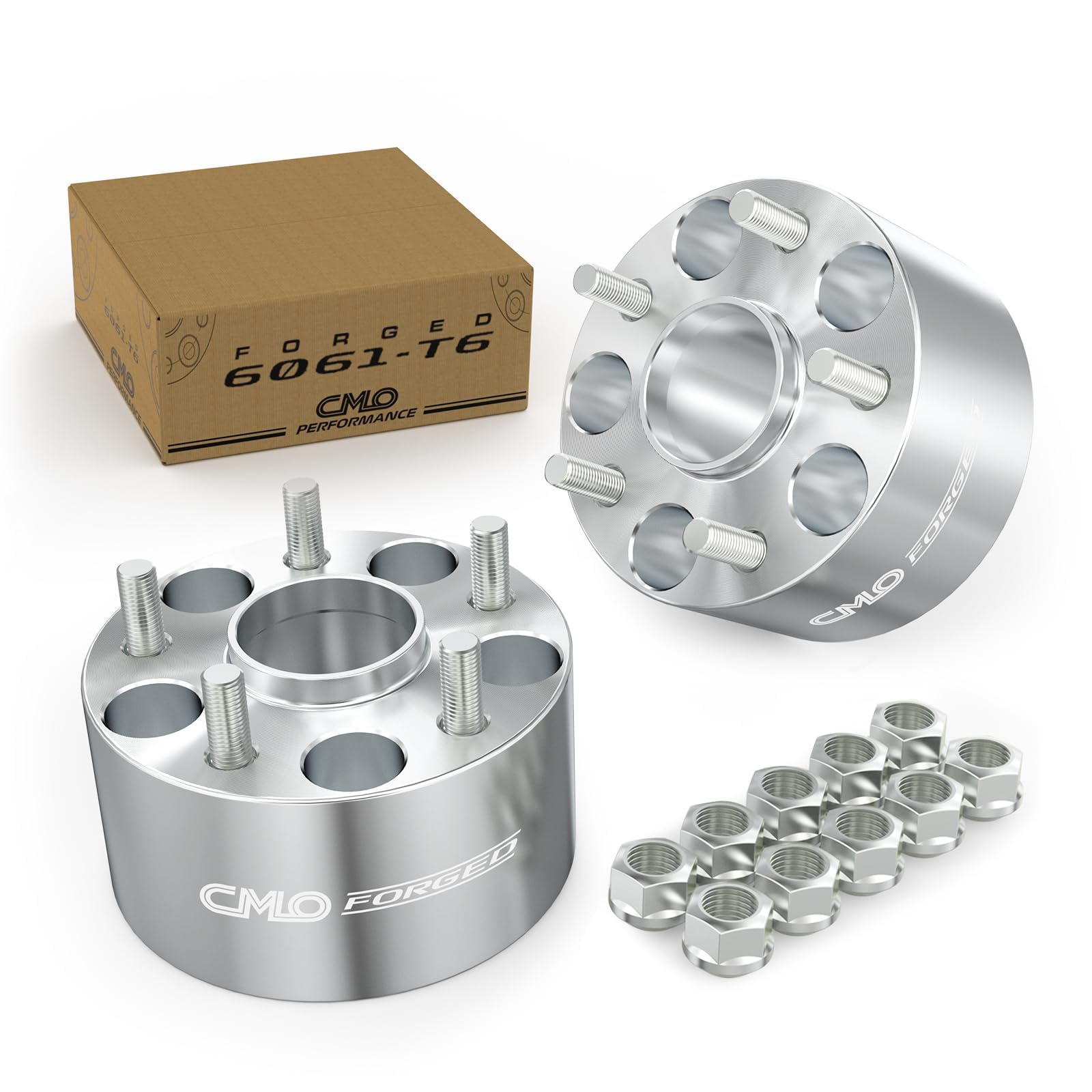 Photo 1 of 75mm (3 Inch) Hubcentric Wheel Spacers 5x4.5 Compatible for Ford Explorer Mustang Edge Ranger Crown Victoria, for Aviator Town Car, for B2500 B3000 B4000 Pick up (2pcs 70.3mm 1/2-20 Threads)
