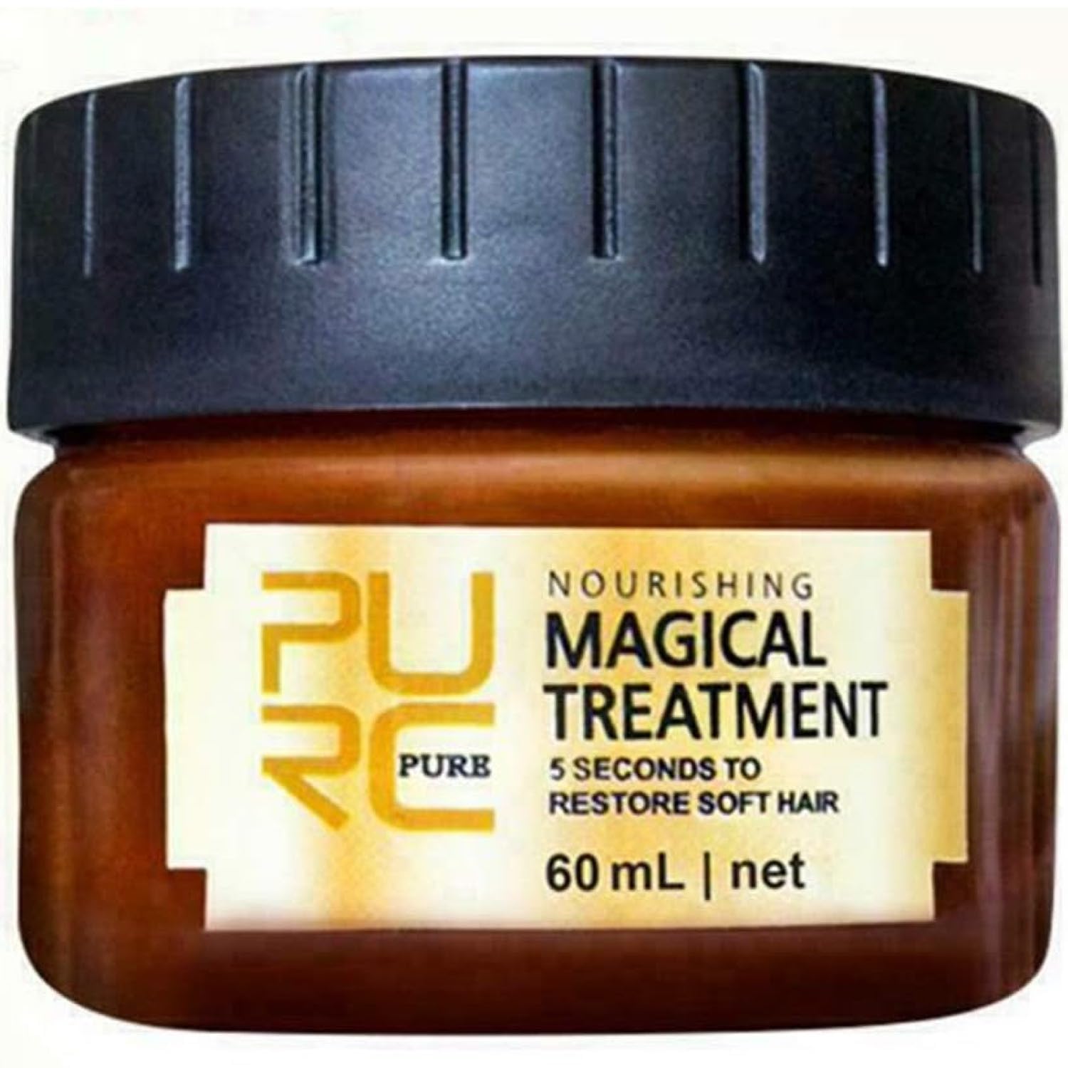 Glamza Pure Magical Hair Mask 60ml Keratin Argan Hair Treatment 5 Seconds Mask Root Repair Nourishing