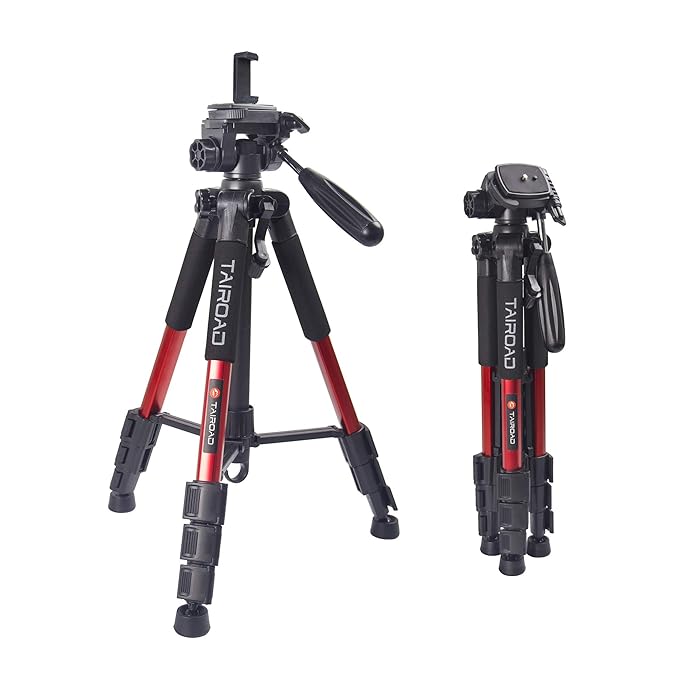 Camera Tripod Tairoad 140cm Tripod Lightweight with Amazon.co.uk Camera & Photo