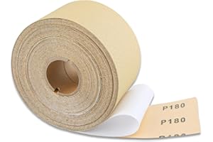 LEONTOOL 180 Grit Sandpaper Roll, 20 Yard Long Continuous Roll 2-3/4" Wide PSA Longboard Sandpaper, Self Adhesive PSA Stickyb