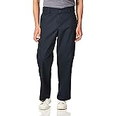 Dickies Mens Relaxed Straight Flex Cargo Work Utility Pants, Dark Navy, 42W x 30L US