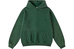 Dnzzs Acid Wash Hoodie Men Oversized Pullover Heavyweight Sweatshirt Vintage Streetwear Unisex Casual Top 2025