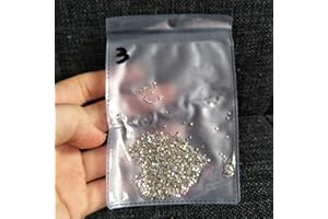 QUEENME 2880pcs SS3 1.3mm Round Rhinestones for Nails Crystals AB Nail Art Rhinestones Flatback Glass Gems Stones Beads for Nails Decoration Accessories Crafts Eye Makeup Clothes Shoes (2880pcs SS3)