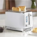 Russell Hobbs Inspire 2 Slice Toaster Extra Wide Slots 6 Browning 1050W White view 2