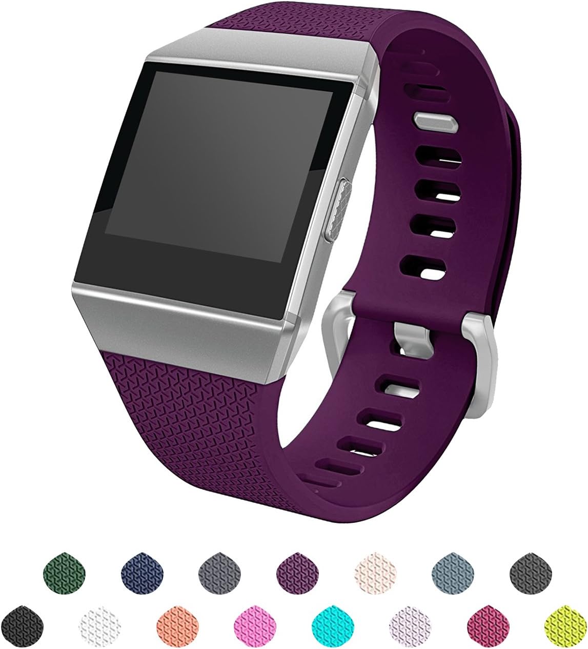 ULT-unite Fitbit Ionic Bands, 15 Colors Replacement Classic Sport Wristbands for Fitbit Ionic Smart Watch.