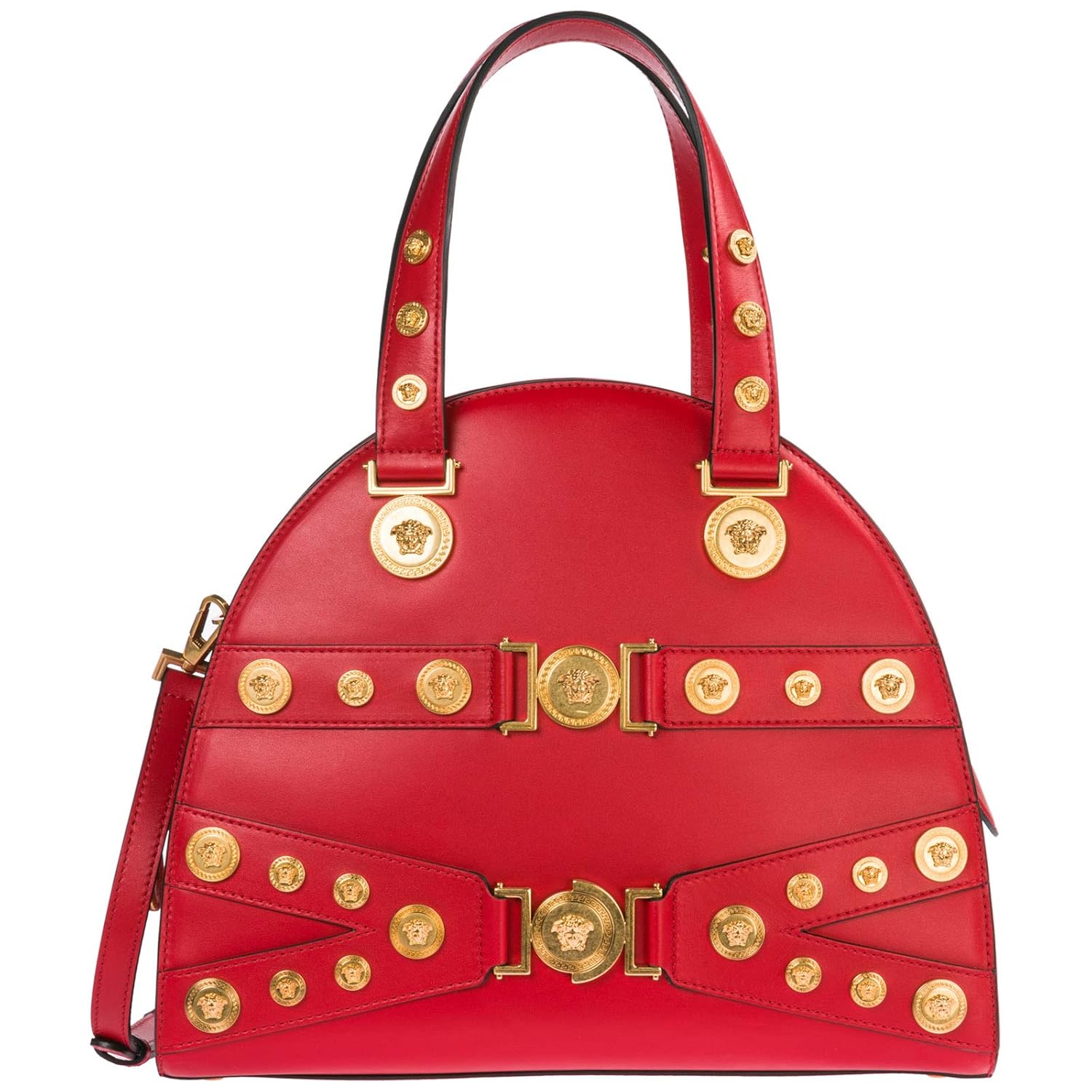 Versace women Tribute handbags rosso nero oro Amazon.co.uk Shoes