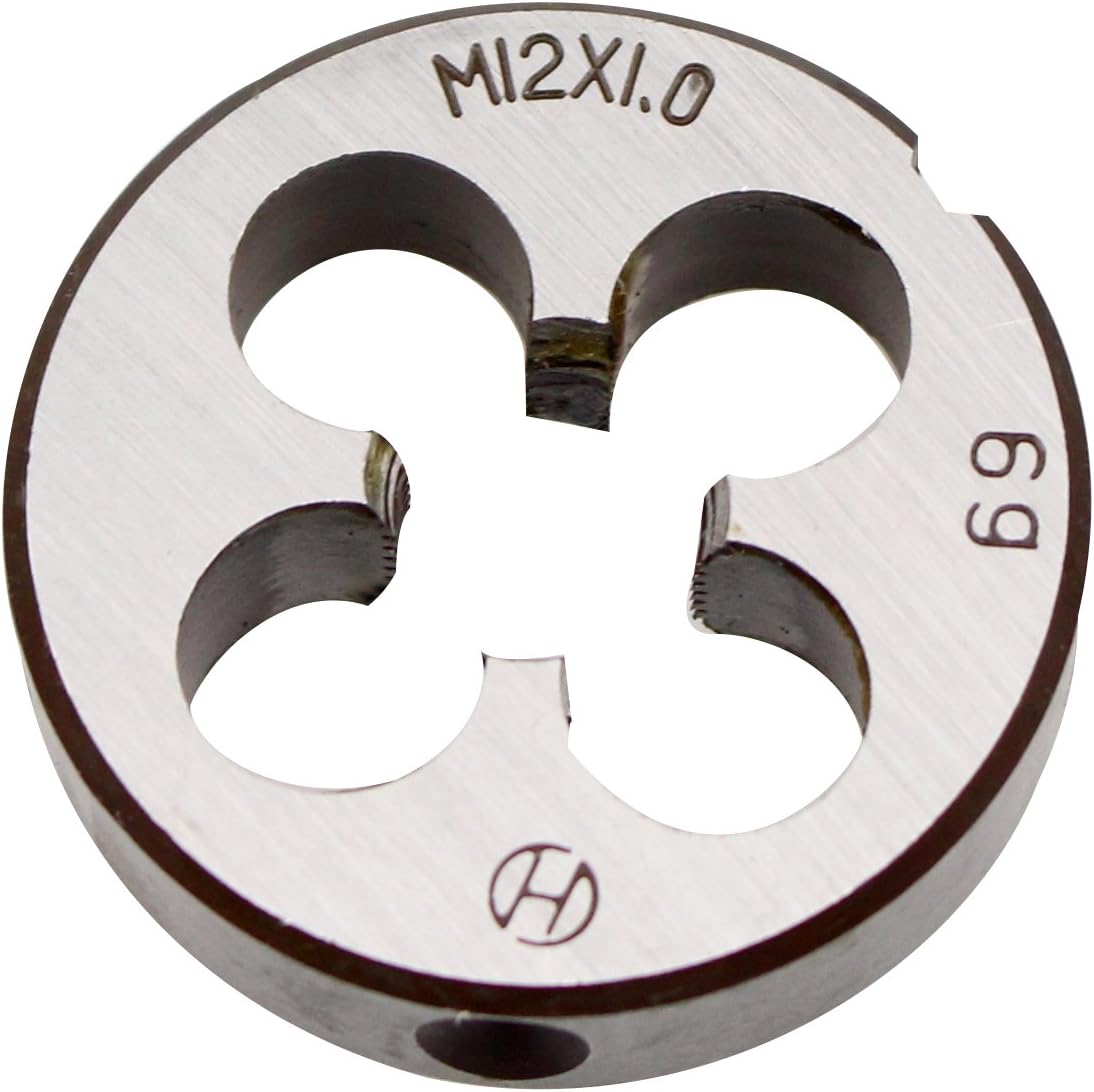 12mm X 1 Metric Right Hand Round Die, Machine Thread Die M12 X 1.0mm Pitch