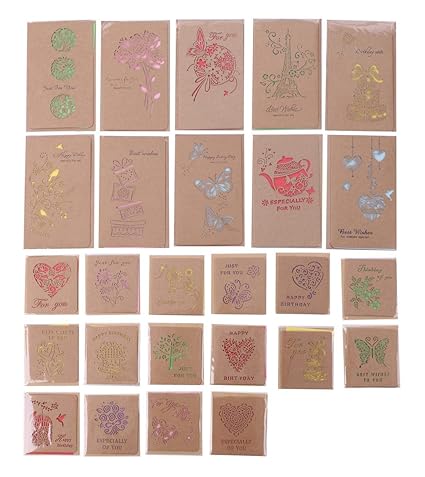 Amazon Co Jp おしゃれ メッセージカード 大小 全26種セット お祝い