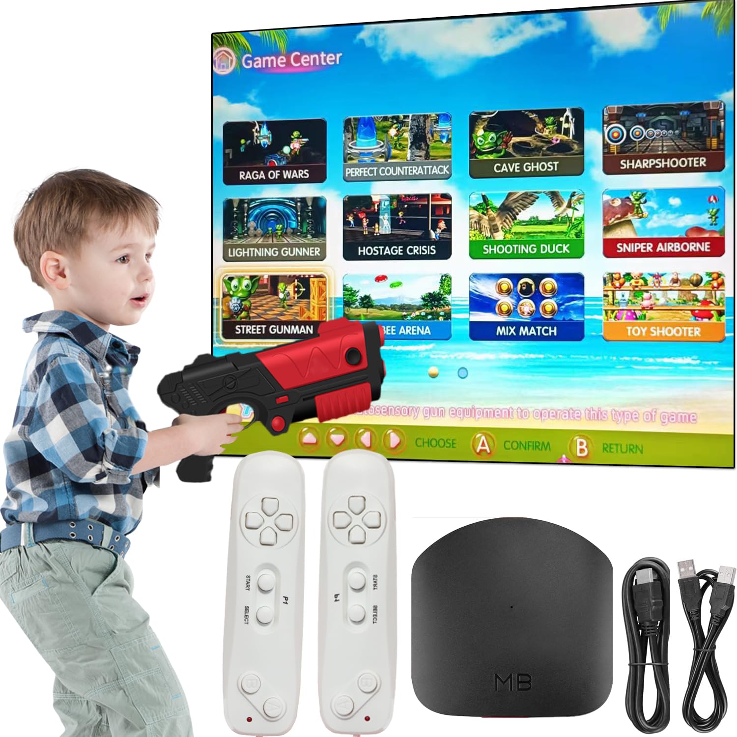 Photo 1 of TV Game Console,Retro Video Games Console for Kids Adults Built-in 200 Classic TV Games Console Support TV Output ,Birthday Xmas Gift for Boys Girl 4-12 (983IN1 Game) (983IN1 Game)