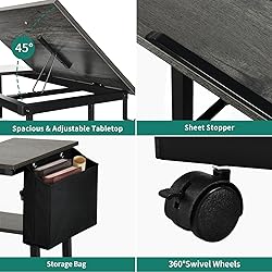 YITAHOME Height Adjustable Table with Charging