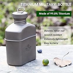 COOK'N'ESCAPE 1000ML Titanium Lightweight Portable