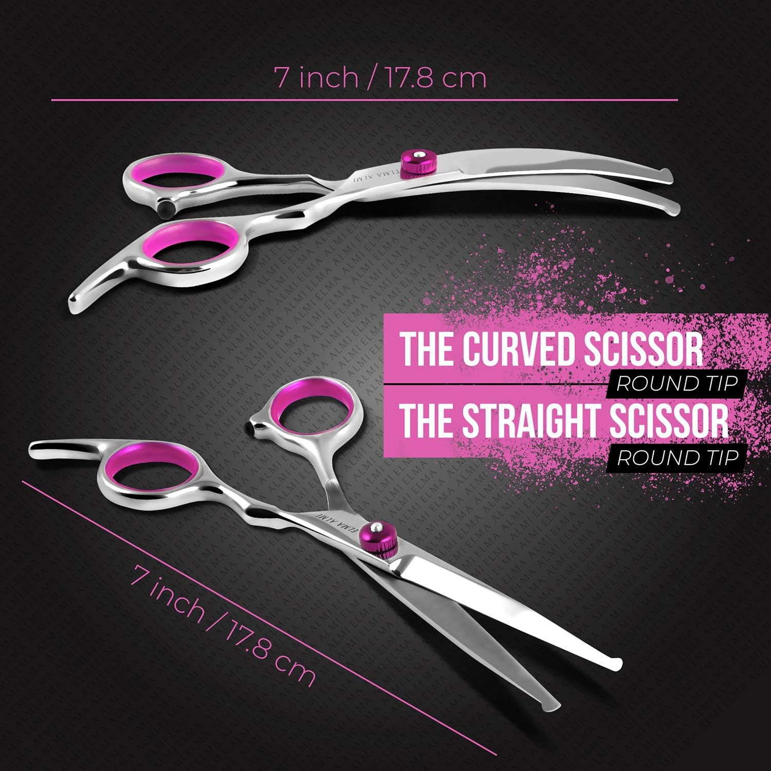 ELMA ALMI Dog Grooming Scissors - Dog Scissors for Grooming, Pet Grooming Scissors, Grooming Scissors for Dogs: Home Improvement