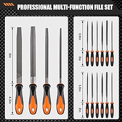 Devvicoo 17 PCS Metal File Set, Upgraded