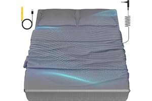 HLLBLL Grounding Bedding Sheet Set, Bed Sheets and Pillowcase Set, 90% Organic Cotton+10% Pure Silver Organic Fitted Grounded