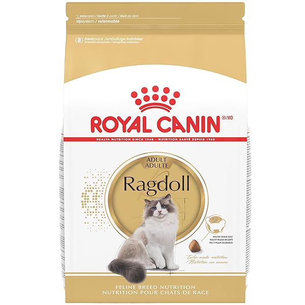 ROYAL CANIN FELINE BREED NUTRITION RAGDOLL ADULT DRY CAT FOOD, 7 LB BAG