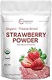 Organic Strawberry Freeze Dried Powder, 10 Ounce, Rich in Immune Vitamin and Antioxidants to Support Immune System, Best Super Foods for Smoothie & Beverage Blend, Non-GMO and Vegan Friendly