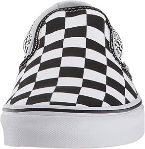 vans classic slip on trainers black white mix check