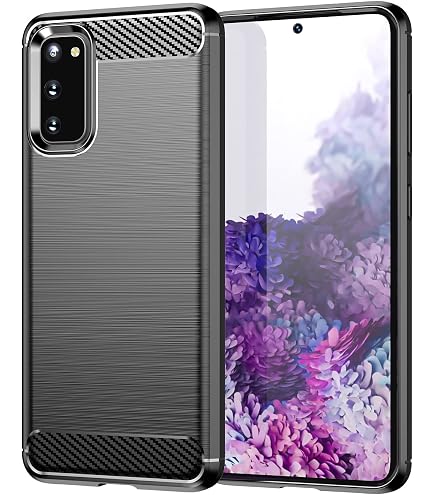 Amazon.com: Phone Case for Samsung Galaxy S20 Glaxay S 20 5G 6.2 inch with  Tempered Glass Screen Protector Cover and Cell Accessories Thin Rugged Soft  TPU Silicone Rubber Carbon Fiber Gaxaly 20S