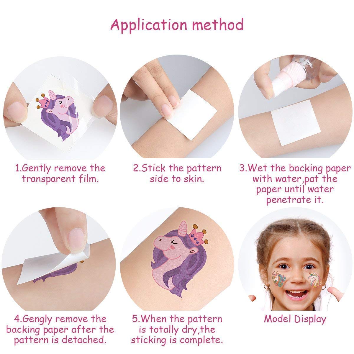 Unicorno Bracciale,SouthStar 30 Set di Articoli con Unicorno, unicorno braccialialetti, unicorno Rings,unicorno unicorno Tatuaggi temporanei per bambini ottimi per regalini per amichette, festa di compleanno