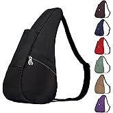 AmeriBag 17" Microfiber Healthy Back Bag Ergonomic Crossbody Sling for Everyday Use, Travel & Walking Comfort