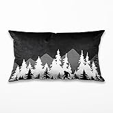 TopXmai Bigfoot Sasquatch Forest Camping Throw Pillow Cover 20x12, Camping Themed Pillowcase for RV Campsite Sofa Decor, Fun Gift for Campers,150-BZ