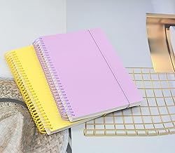 Large Spiral Notebook With Bandage, 2 Pcs 10.2 Inch