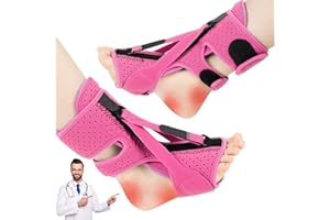 DERJLY Plantar Fasciitis Night Splint: 2 Pack Upgrade 3 Straps Adjustable Planters Facetious Relief Brace for Women Men